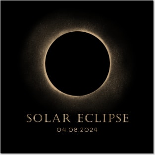 Solar Eclipse 04.08.2024 Posters and Art